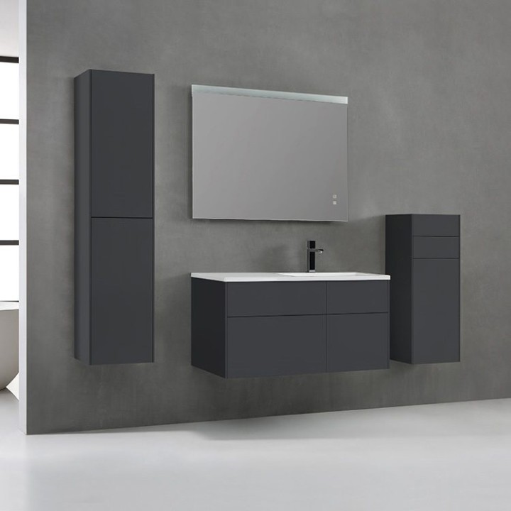 Koupelnový nábytek – set StoneArt Venice VE-1010-II tmavě šedý 100×52 pravé provedení