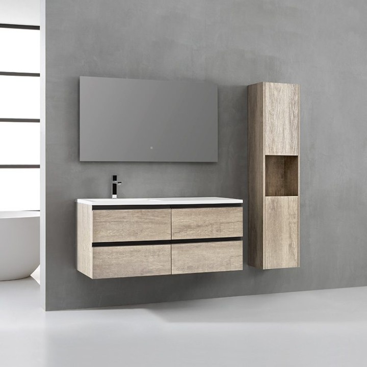 Koupelnový nábytek – set StoneArt Monte Carlo MC-1210 dubový světlý 120×52 levé provedení