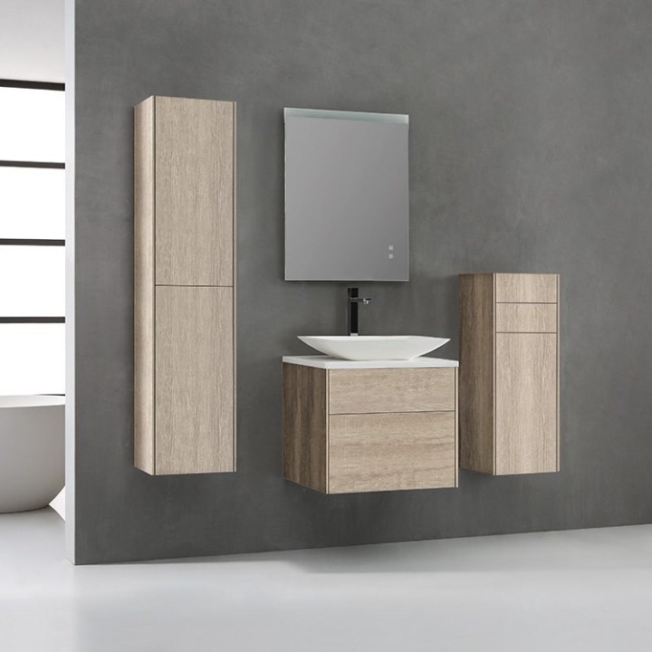 Koupelnová skříňka StoneArt Venice VE-0600pro-1 dubová světlá 60×52