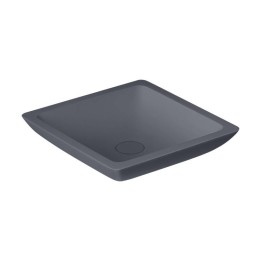 Umyvadlo StoneArt LC115 z minerálního kamene betonově šedé 38×38 matné