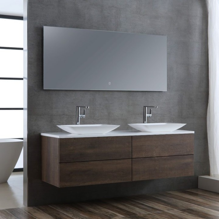 Koupelnová skříňka StoneArt Brugge BU-1601pro-1 dubová tmavá 160×50