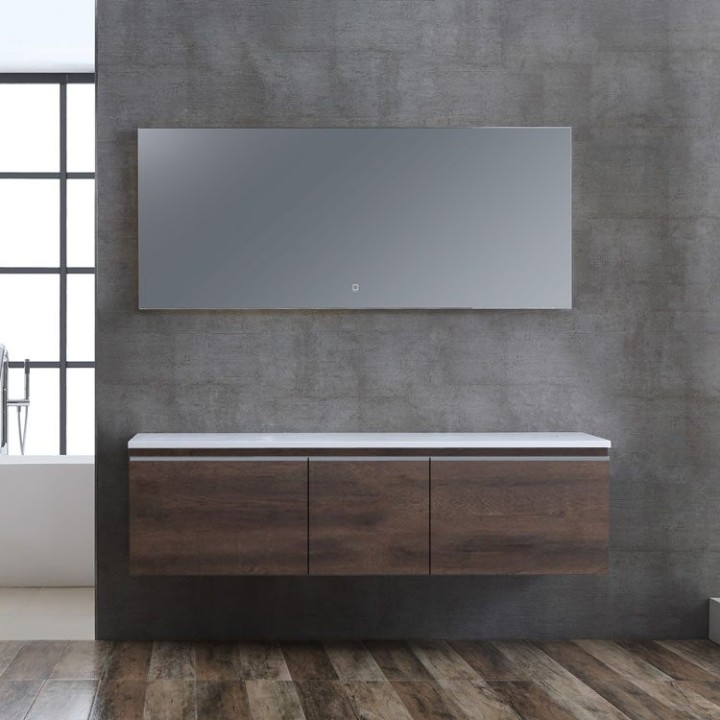 Koupelnový nábytek – set StoneArt Milano ME-1600pro dubový tmavý 160×45