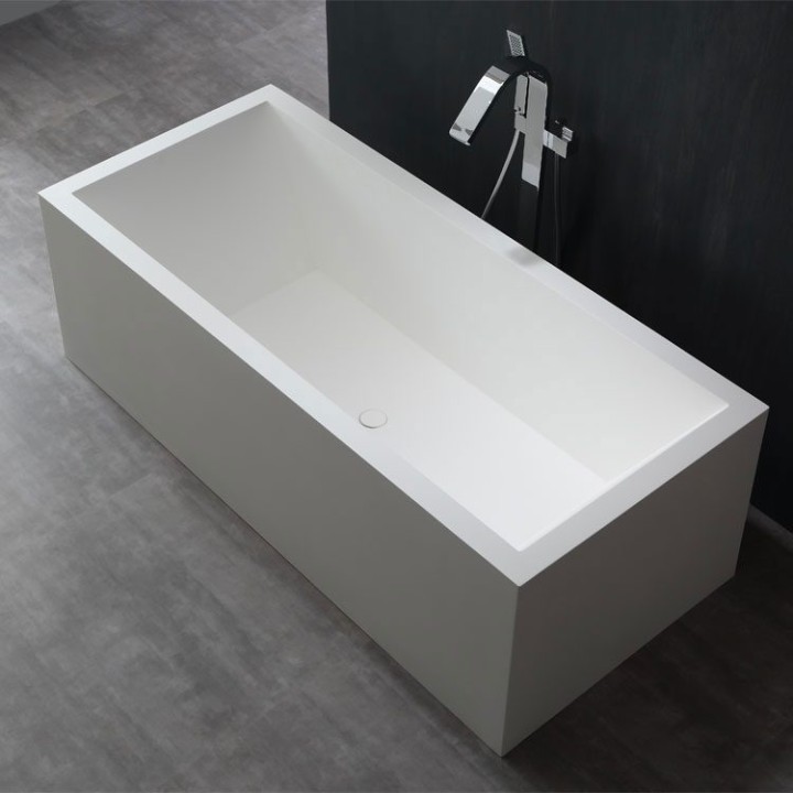 Volně stojící vana StoneArt BS-523 bílá 180×81 lesklá