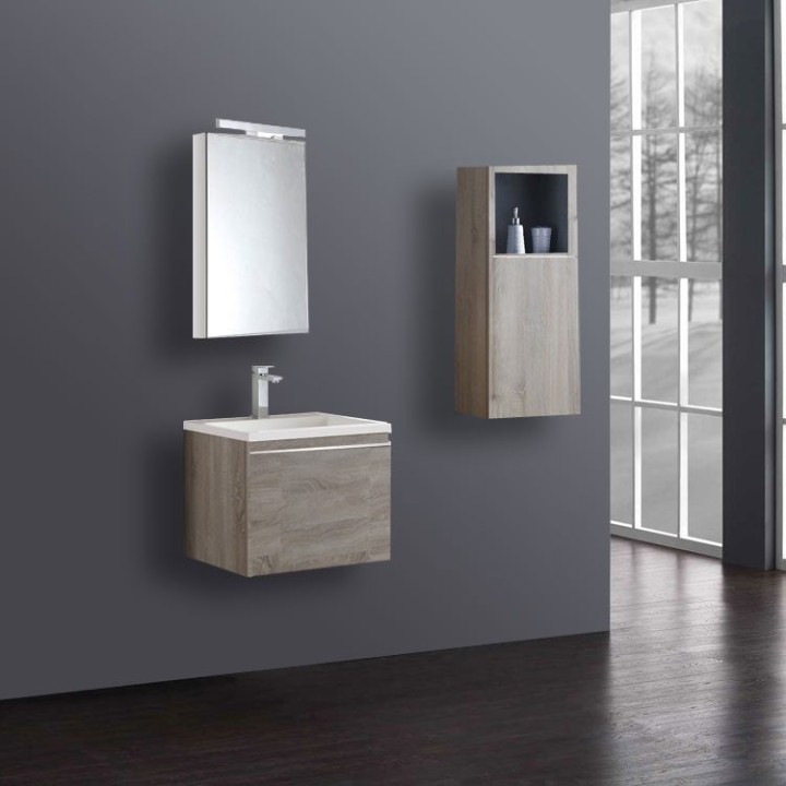 Koupelnový nábytek – set StoneArt Milano ME-0600-1 dubový světlý 60×45