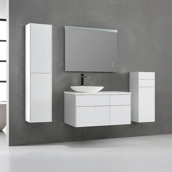 Koupelnová skříňka StoneArt Venice VE-1010pro-3 bílá 100×52 levé provedení