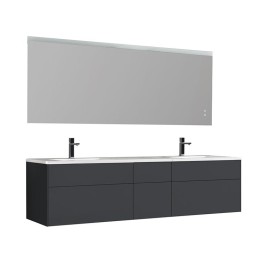Koupelnový nábytek – set StoneArt Venice VE-2000-II tmavě šedý 200×52
