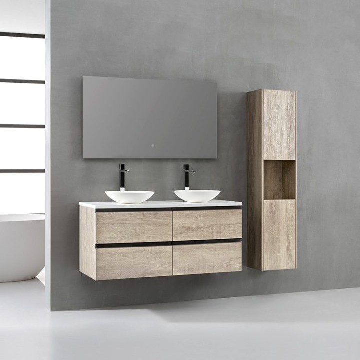 Koupelnová skříňka StoneArt Monte Carlo MC-1200pro-4 dubová světlá 120×52