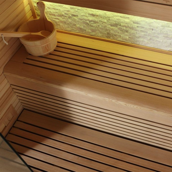 Finská sauna EAGO AWT E1106B hemlock 180×120 6,8 kW Cilindro