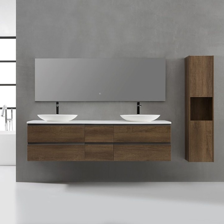 Koupelnová skříňka StoneArt Monte Carlo MC-2000pro-3 dubová světlá 200×52