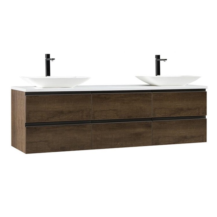 Koupelnová skříňka StoneArt Monte Carlo MC-1800pro-1 dubová tmavá 180×52