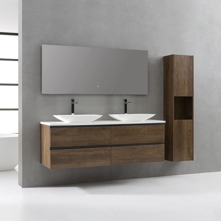 Koupelnový nábytek – set StoneArt Monte Carlo MC-1600pro-1 dubový tmavý 160×52
