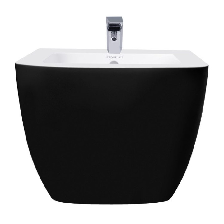 Závěsný bidet StoneArt TFS-110P černobílý 52×37 matný