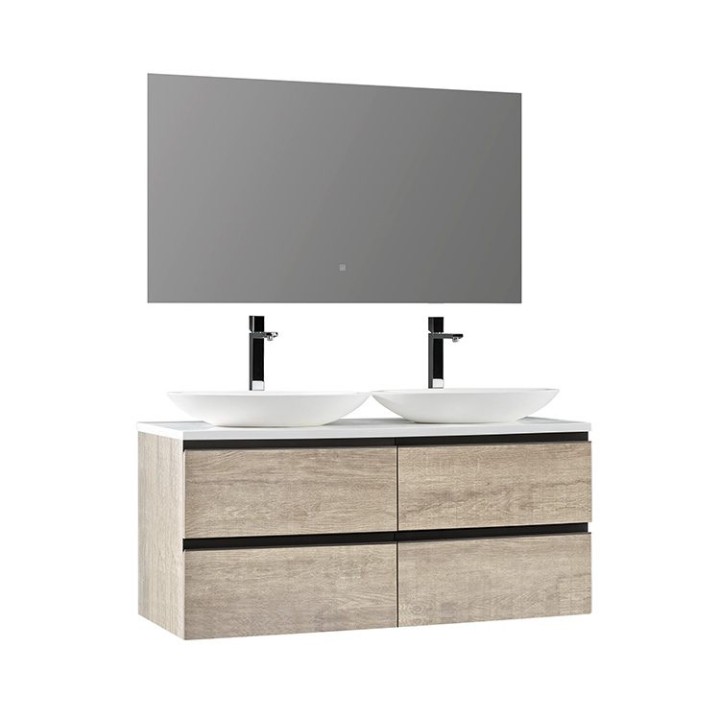 Koupelnový nábytek – set StoneArt Monte Carlo MC-1200pro-3 dubový světlý 120×52