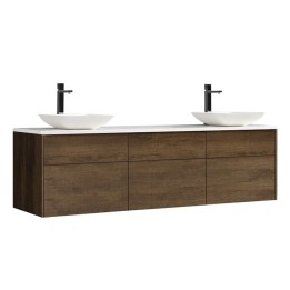 Koupelnová skříňka StoneArt Venice VE-1800pro-2 dubová tmavá 180×52