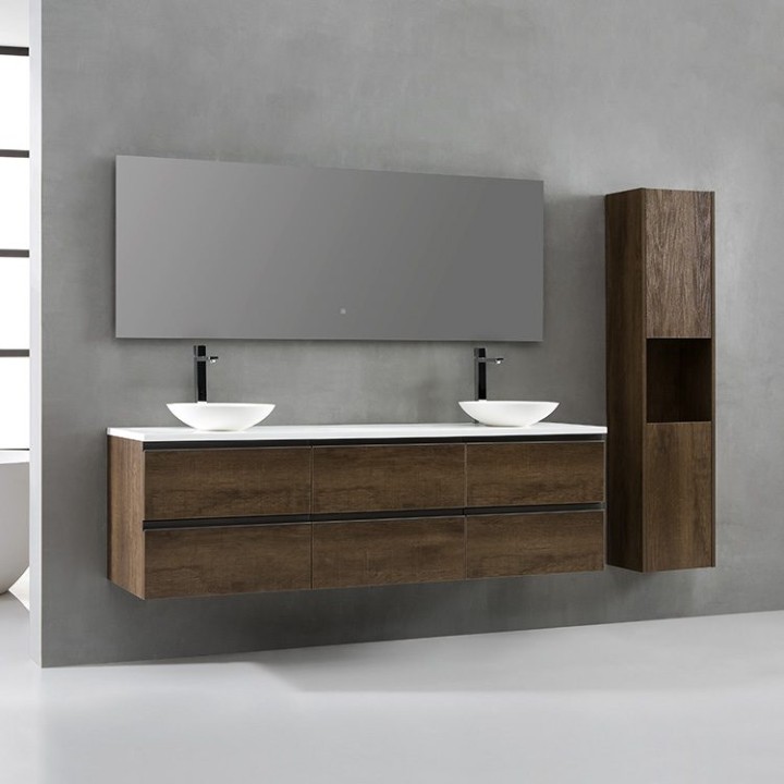 Koupelnová skříňka StoneArt Monte Carlo MC-1800pro-4 dubová tmavá 180×52
