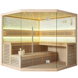 Finská sauna EAGO AWT E1101A hemlock 220×220 bez kamen