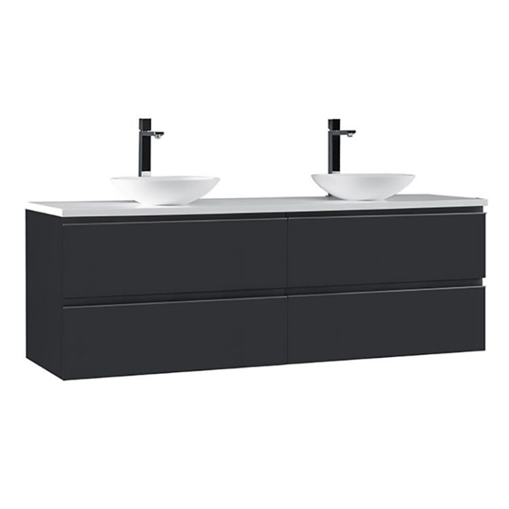 Koupelnová skříňka StoneArt Monte Carlo MC-1600pro-4 tmavě šedá 160×52