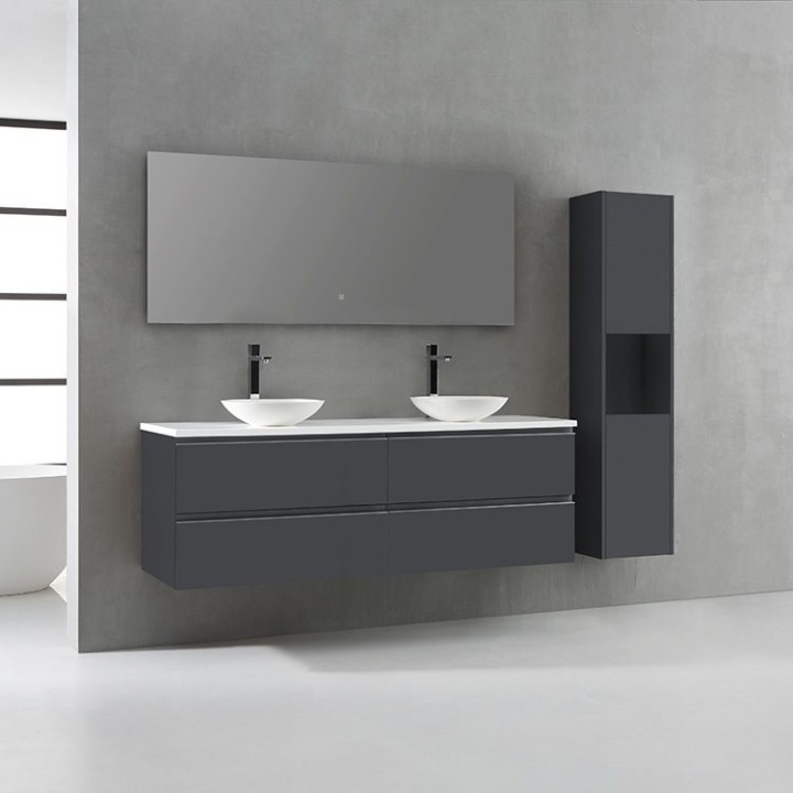 Koupelnová skříňka StoneArt Monte Carlo MC-1600pro-4 tmavě šedá 160×52