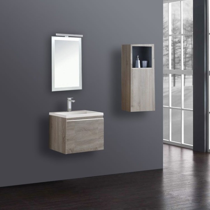 Koupelnový nábytek – set StoneArt Milano ME-0600 dubový světlý 60×45
