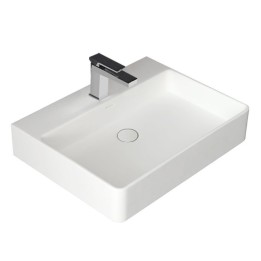 Umyvadlo StoneArt LP6206 z minerálního kamene bílé 60×46 lesklé