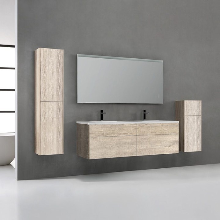Koupelnový nábytek – set StoneArt Venice VE-1600-II dubový světlý 160×52