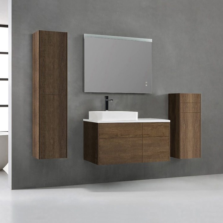 Koupelnový nábytek – set StoneArt Venice VE-1010pro-5 dubový tmavý 100×52 levé provedení