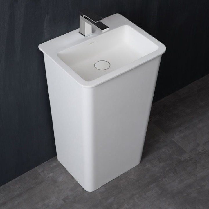 Volně stojící umyvadlo StoneArt LZ502 bílé 51×43 lesklé