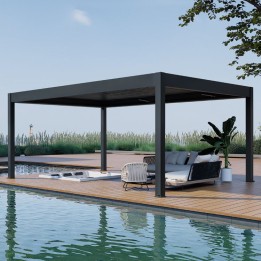 Pergola EAGO AWT P8-4B extreme antracit 4×6 m elektrická