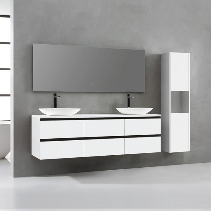 Koupelnový nábytek – set StoneArt Monte Carlo MC-1800pro-3 bílý 180×52