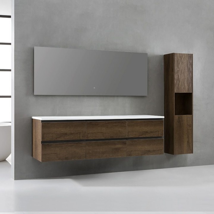 Koupelnová skříňka StoneArt Monte Carlo MC-1800pro dubová tmavá 180×52