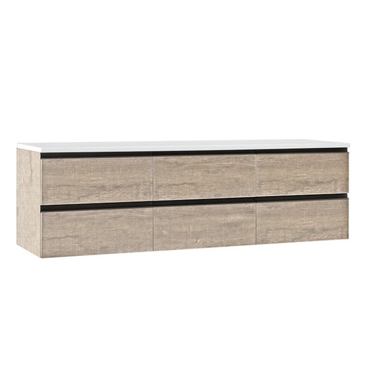 Koupelnová skříňka StoneArt Monte Carlo MC-1800pro dubová světlá 180×52