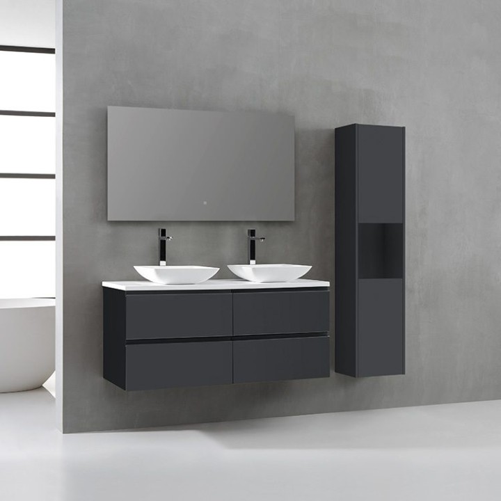Koupelnová skříňka StoneArt Monte Carlo MC-1200pro-2 tmavě šedá 120×52