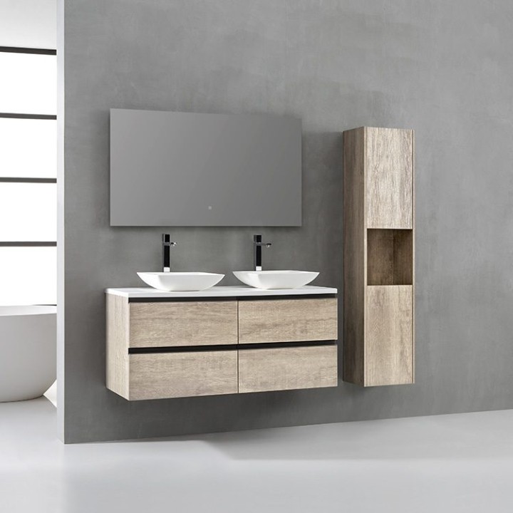 Koupelnový nábytek – set StoneArt Monte Carlo MC-1200pro-2 dubový světlý 120×52