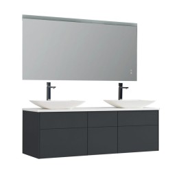 Koupelnový nábytek – set StoneArt Venice VE-1610pro-1 tmavě šedý 160×52