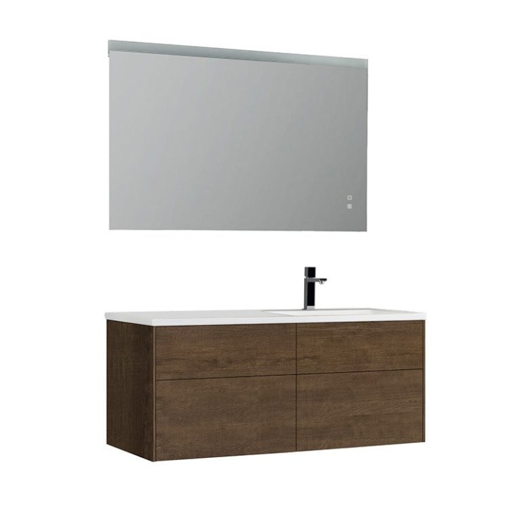 Koupelnový nábytek – set StoneArt Venice VE-1210-II dubový tmavý 120×52 pravé provedení