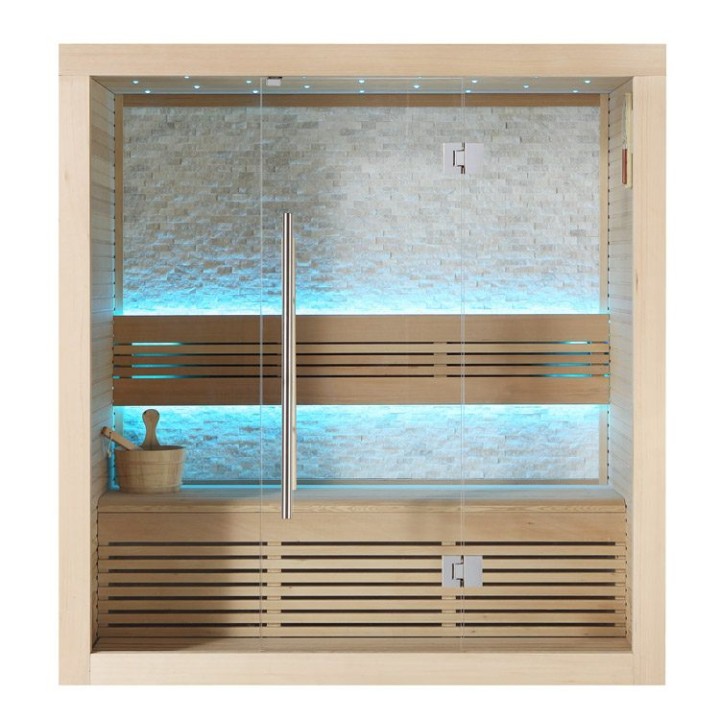 Finská sauna EAGO AWT E1103B hemlock 150×105 bez kamen