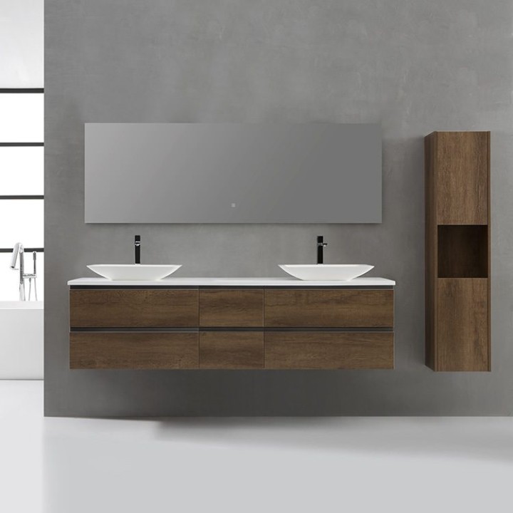 Koupelnová skříňka StoneArt Monte Carlo MC-2000pro-1 dubová světlá 200×52