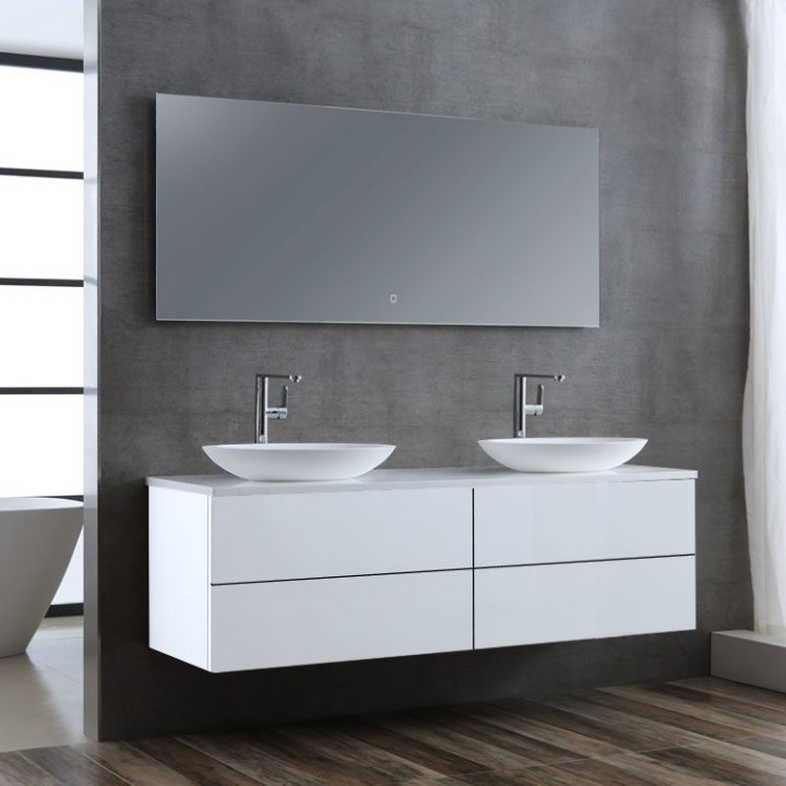 Koupelnová skříňka StoneArt Brugge BU-1601pro-3 bílá 160×50