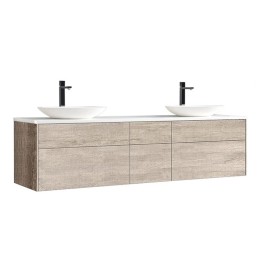 Koupelnová skříňka StoneArt Venice VE-2000pro-3 dubová světlá 200×52