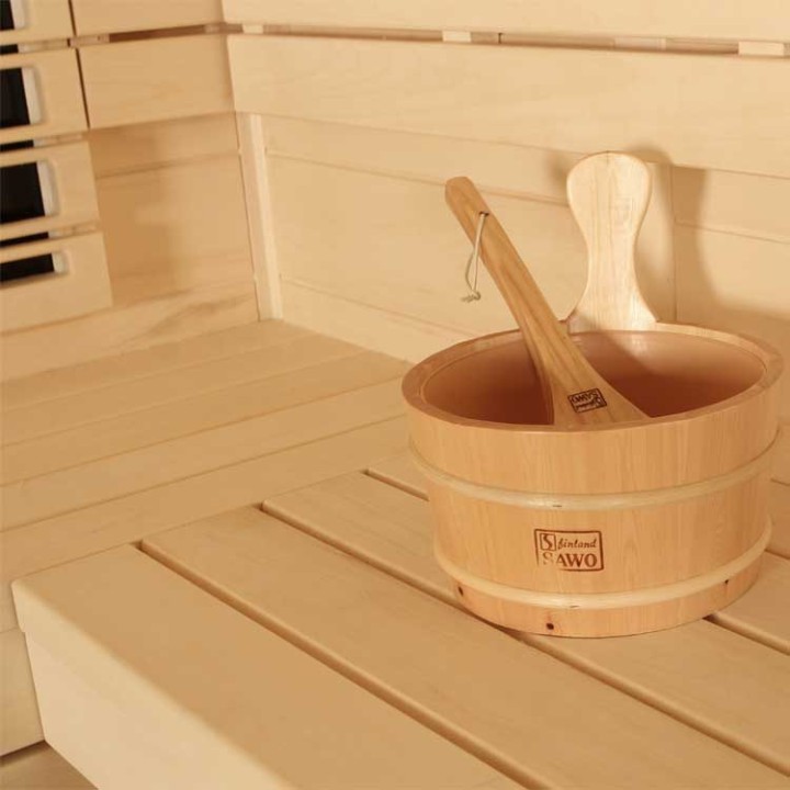 Finská sauna EAGO AWT E1205A-IR topol 266×198 9 kW Vitra