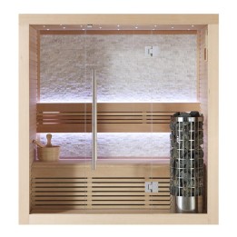 Finská sauna EAGO AWT E1103A hemlock 180×105 6,8 kW Cilindro