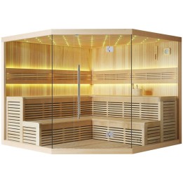 Finská sauna EAGO AWT E1111XL hemlock 250×250 bez kamen