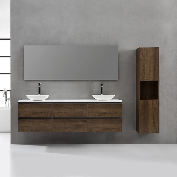 Koupelnový nábytek – set StoneArt Monte Carlo MC-1800pro-2 dubový světlý 180×52
