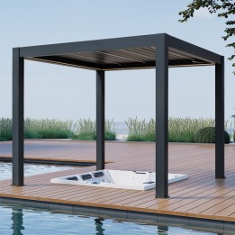 Pergola EAGO AWT P8-3A extreme antracit 3×3 m elektrická