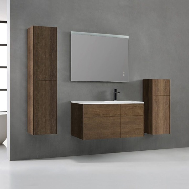 Koupelnový nábytek – set StoneArt Venice VE-1010-II dubový tmavý 100×52 pravé provedení