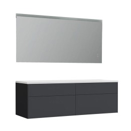 Koupelnový nábytek – set StoneArt Venice VE-1600pro tmavě šedý 160×52