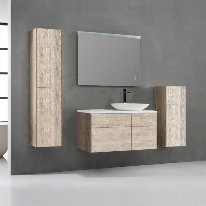 Koupelnový nábytek – set StoneArt Venice VE-1010pro-3 dubový světlý 100×52 pravé provedení