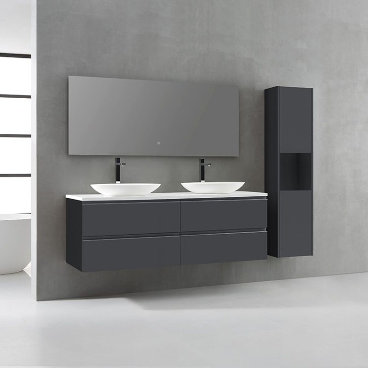 Koupelnová skříňka StoneArt Monte Carlo MC-1600pro-3 tmavě šedá 160×52