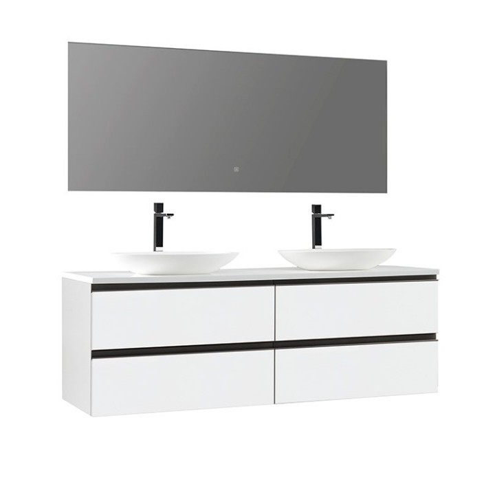 Koupelnový nábytek – set StoneArt Monte Carlo MC-1600pro-3 bílý 160×52