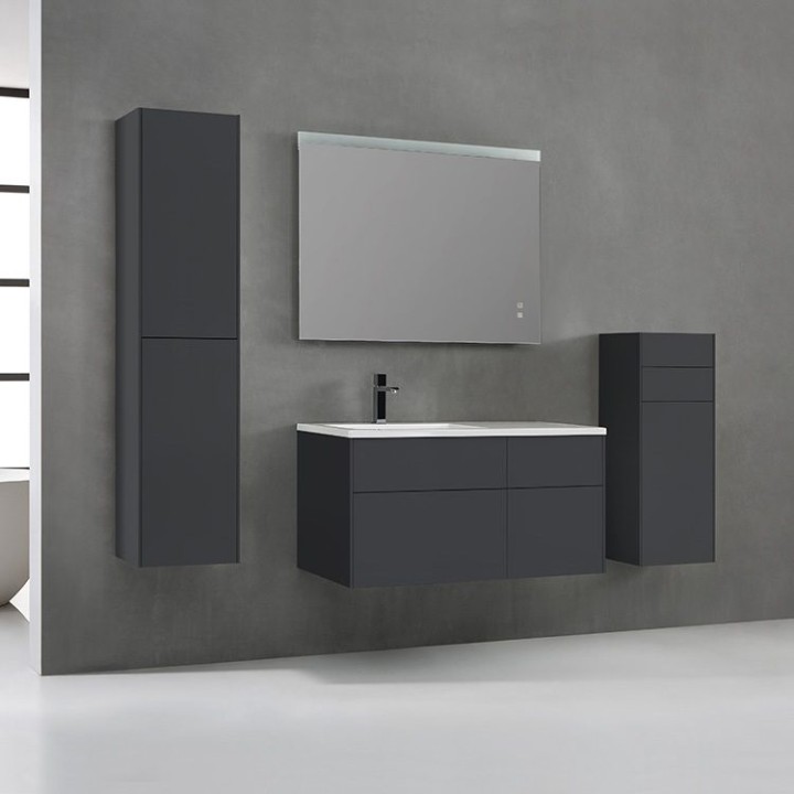 Koupelnový nábytek – set StoneArt Venice VE-1010-II tmavě šedý 100×52 levé provedení
